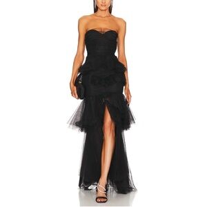 REVOLVE Elegant Black Strapless Dress